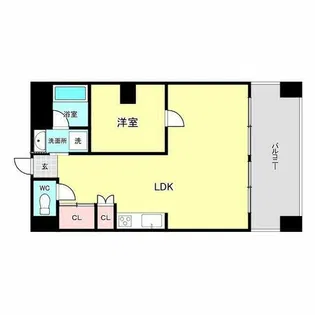 シティコーポ道頓堀【11階】の間取り