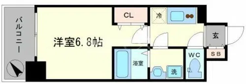 サムティ江戸堀アサント【11階】の間取り