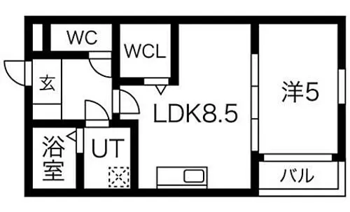 Leciel桜本町【3階】の間取り