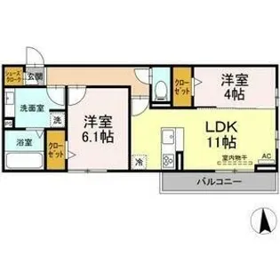 クレストカメリア【3階】の間取り