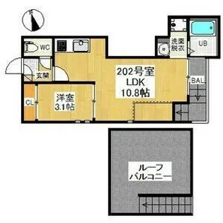 愛知県名古屋市南区明治1丁目【アパート】の間取り