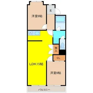 レジデンス明日香【3階】の間取り