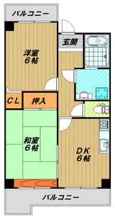 ロワジール山手【1階】の間取り