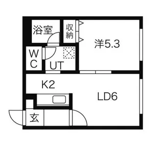 シェリール美園【1階】の間取り