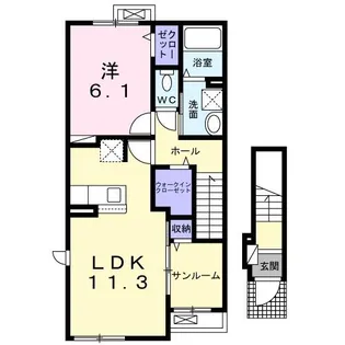 ブリック フェアリーⅢ【2階】の間取り