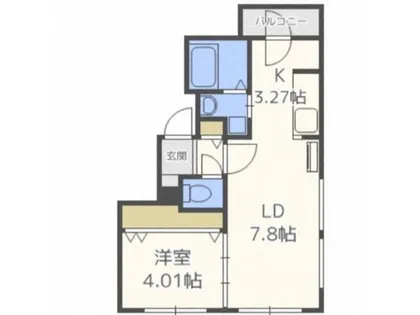 北海道札幌市中央区南七条西9丁目【マンション】の間取り