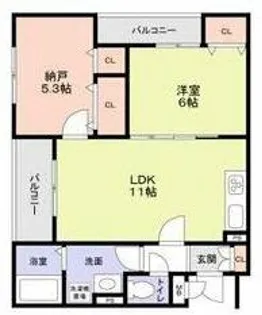 フォレストクリエオーレ大蔵海岸【3階】の間取り