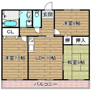 グランデ生野【3階】の間取り
