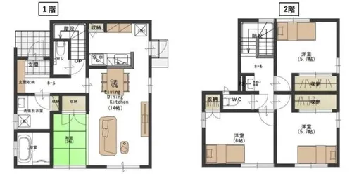 福岡県春日市ちくし台5丁目【一戸建】の間取り