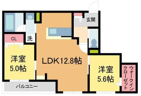 Tour Soleil(トゥールソレイユ)【3階】の間取り
