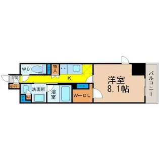 パークアクシス名駅南グランデ【5階】の間取り