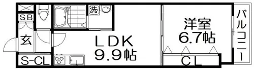 ヤマノテ プラッツ【2階】の間取り
