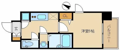 レジュールアッシュアーバンゲート【9階】の間取り