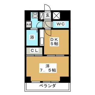 アートパレス壱番館【7階】の間取り