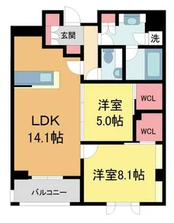 シャーメゾンステージ香櫨園【305号室】の間取り