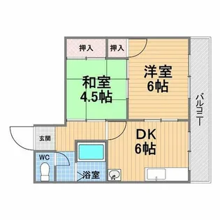ハイム甲子園【3階】の間取り