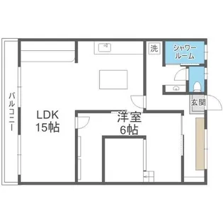 美野島シャトー【5階】の間取り