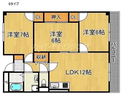 グレース尾崎【3階】の間取り
