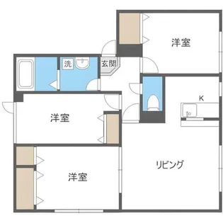 サンパティック・メゾン栄C【1階】の間取り