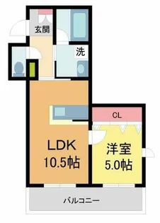 La vita西宮北口【406号室】の間取り