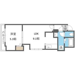 フェイス【8階】の間取り