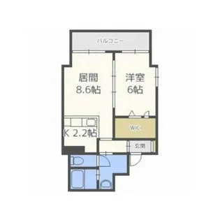グランメール緑道舘【9階】の間取り
