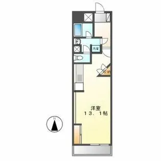 ロイジェント栄【8階】の間取り