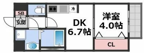 Cherry Blossom 五条通【2階】の間取り
