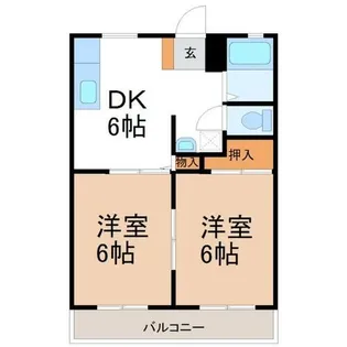 コーポ大山【2階】の間取り