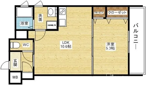 セレニティ加島4丁目A棟【2階】の間取り