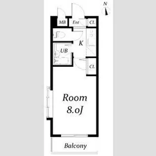 置地マンション【2階】の間取り