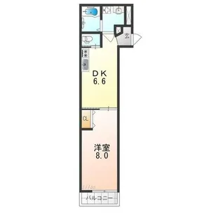 Feliz貝塚【2階】の間取り