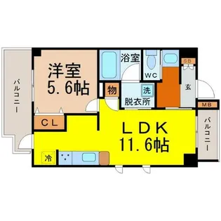 Court MARIAGE(コートマリアージュ)【1階】の間取り