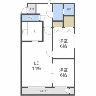 ハピネス386【2階】の間取り