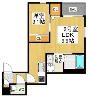 REGALEST上飯田西【1階】の間取り