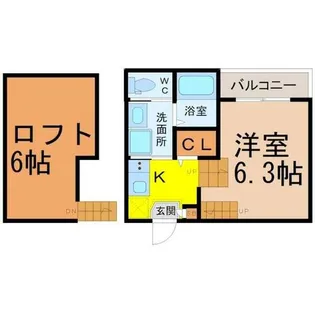 愛知県名古屋市北区大曽根4丁目【アパート】の間取り