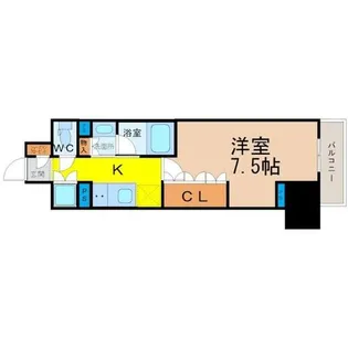 愛知県名古屋市中村区名駅南4丁目【マンション】の間取り