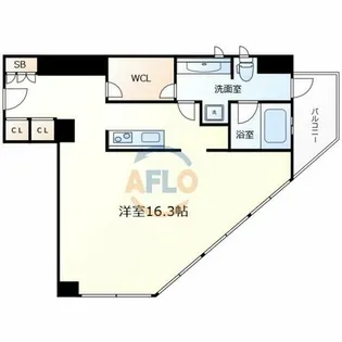 クリスタルブライト本町東【8階】の間取り