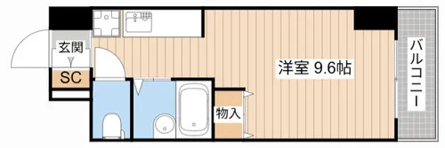 ビアンクール【505号室】の間取り