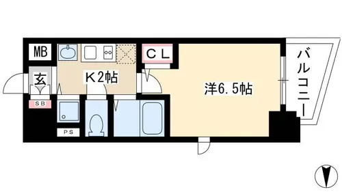プレサンス金山グリーンパークス【1101号室】の間取り