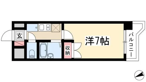 クレセントM浮島【3階】の間取り