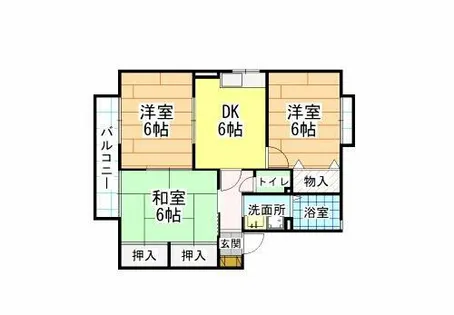 セジュールK【1階】の間取り
