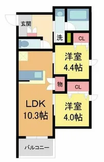 へーベルメゾン甲子園【1階】の間取り