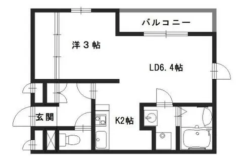 グランベール東姫路【3階】の間取り