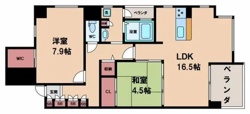シャーメゾン白鷺【8階】の間取り
