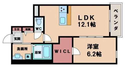 帝塚山レジデンス楓【3階】の間取り