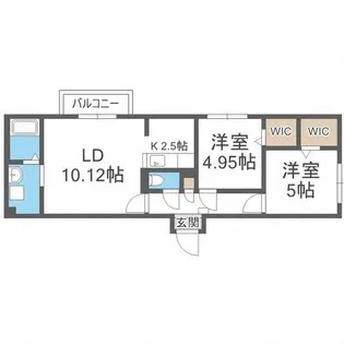 エルシア発寒中央【3階】の間取り