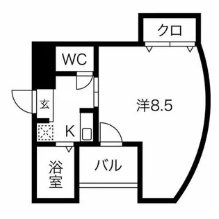 マリオン吹上【603号室】の間取り
