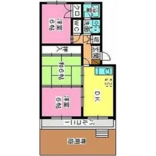 福岡県大野城市中央2丁目【マンション】の間取り