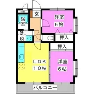 福岡県大野城市白木原1丁目【マンション】の間取り